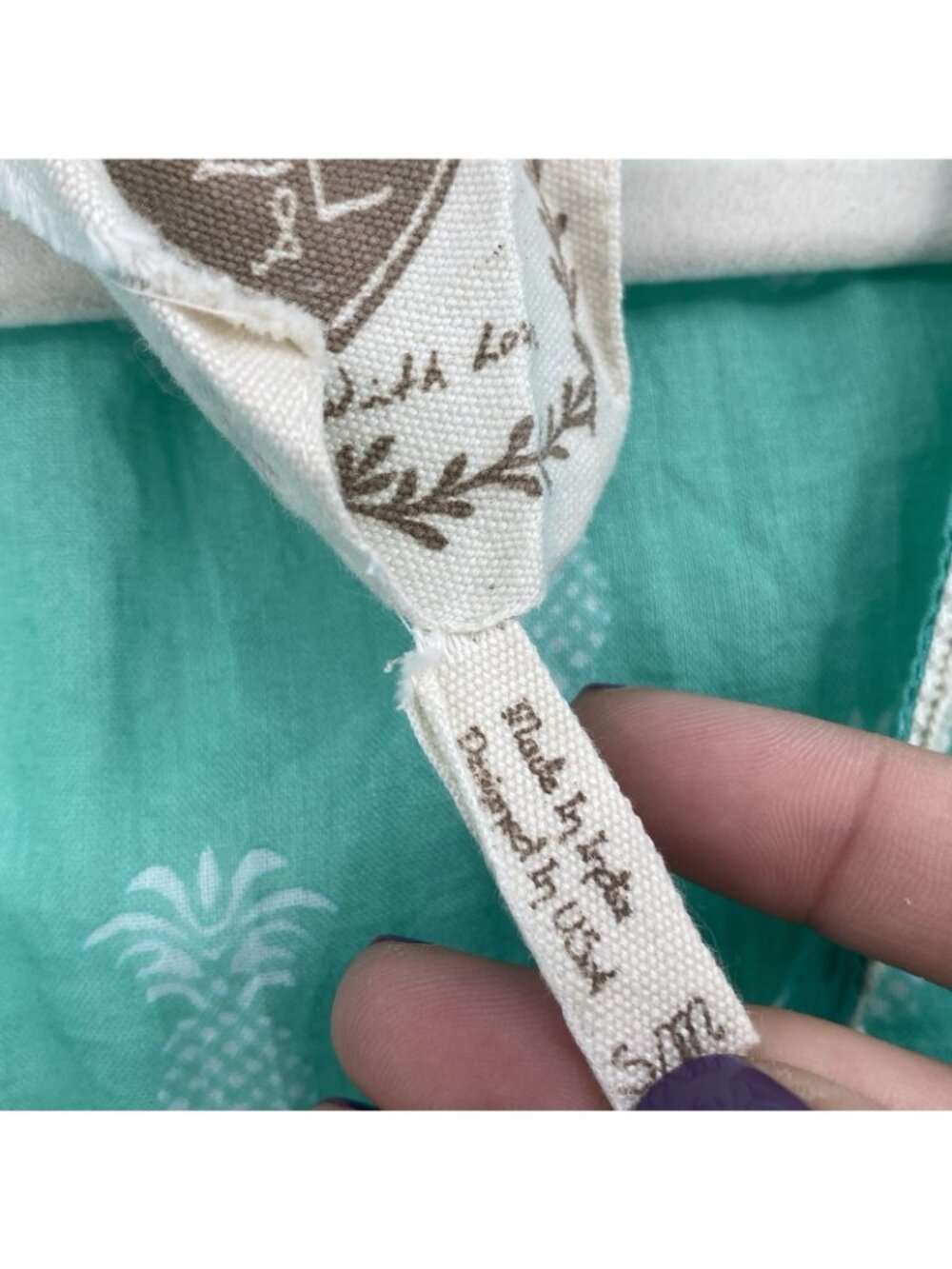 Z&L Europe Tassel Kaftan Swim Cover Up Pineapple Print BOHO Beach Size S/M - Picture 3 of 13